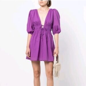Faithfull the Brand "Roma" cotton mini dress Sz 6/M